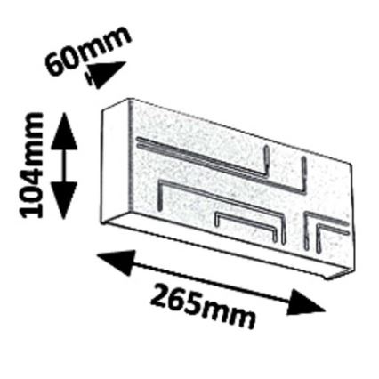 Rabalux 8873 - LED Auβen-Wandbeleuchtung MARIBOR LED/12W/230V IP65