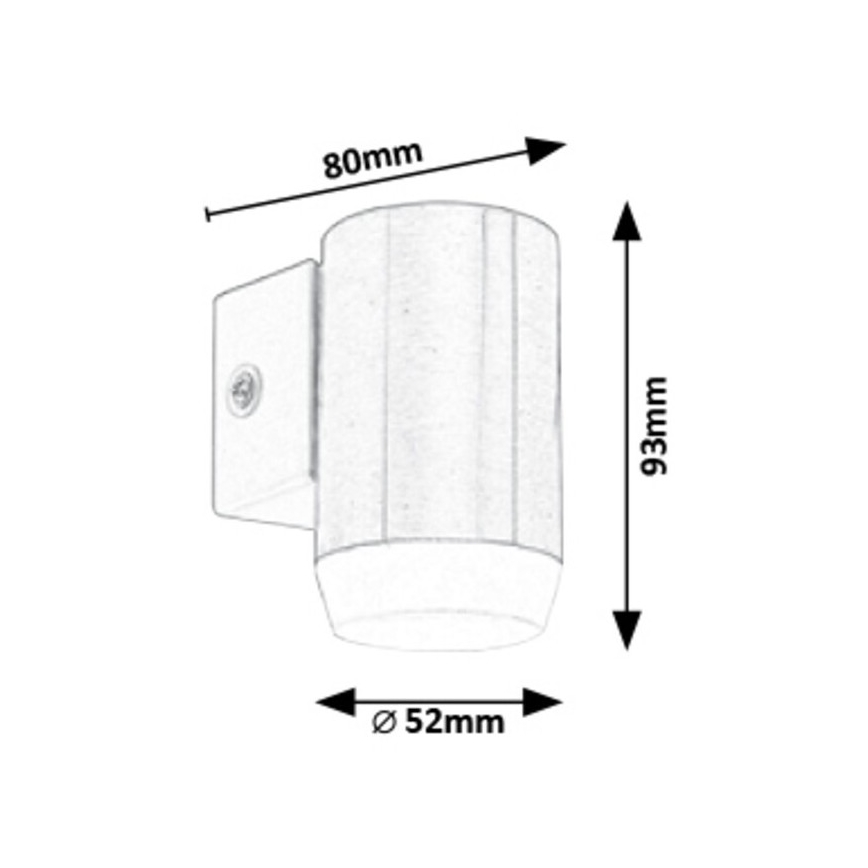 Rabalux - LED Auβen-Wandbeleuchtung LED/4W/230V IP44