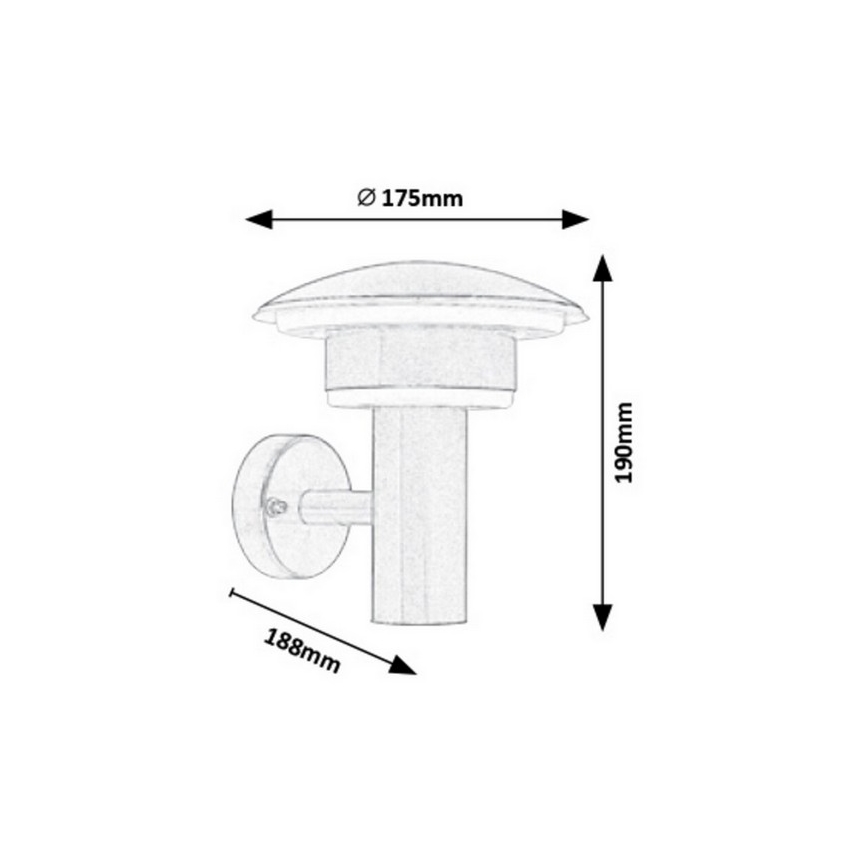 Rabalux - LED Auβen-Wandbeleuchtung LED/9W/230V IP44 1000lm 4000K