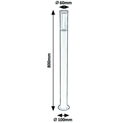 Rabalux - Außenleuchte 1xGU10/7W/230V IP44 80 cm