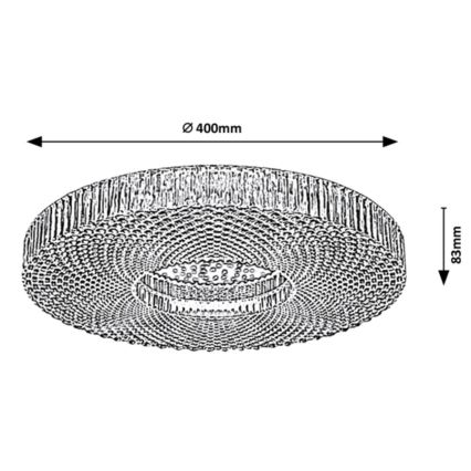 Rabalux - Dimmbare LED-Deckenleuchte LED/36W/230V 3000-6000K + Fernbedienung