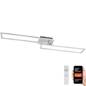 Rabalux - Dimmbare LED-Deckenleuchte LED/40W/230V 2700-6500K Wi-Fi Tuya mattes Chrom + Fernbedienung