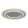 Rabalux - Dimmbare LED-Deckenleuchte LED/56W/230V 3000/4000/6000K matt Chrom + Fernbedienung