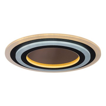 Rabalux - Dimmbare LED-Deckenleuchte LED/56W/230V 3000/4000/6000K matt Chrom/schwarz + Fernbedienung
