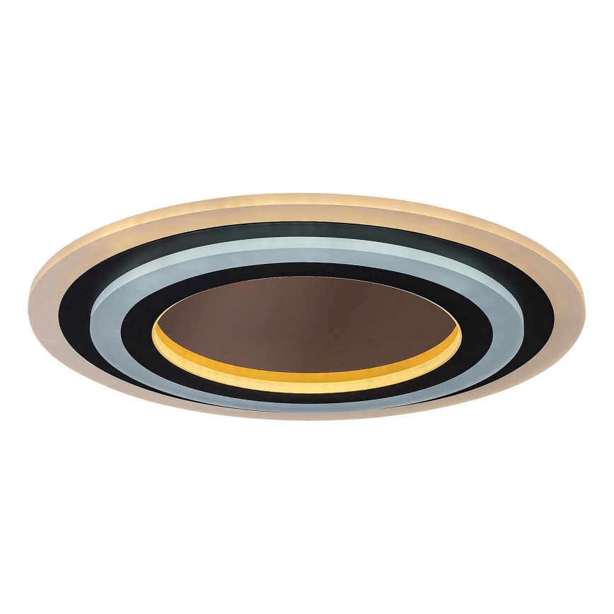 Rabalux - Dimmbare LED-Deckenleuchte LED/56W/230V 3000/4000/6000K matt Chrom/schwarz + Fernbedienung