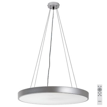 Rabalux - Dimmbare LED-Hängeleuchte an Schnur LED/60W/230V silbern 3000-6000K + Fernbedienung