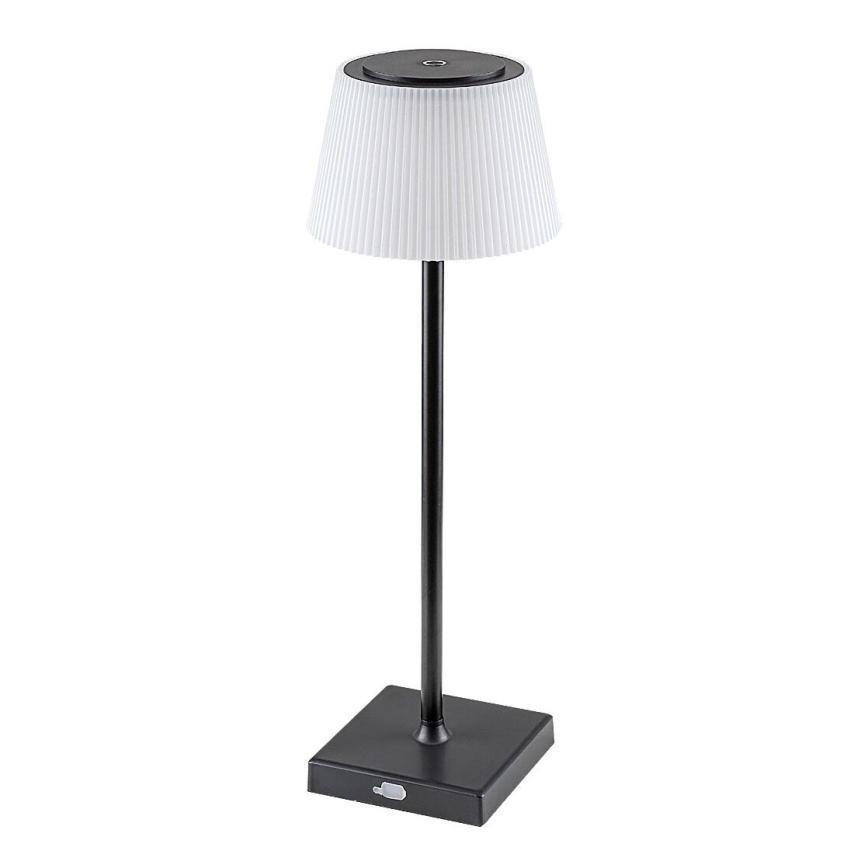 Rabalux - Dimmbare und aufladbare LED-Tischleuchte LED/4W/3,7V 1800 mAh 3000-5000K IP44 schwarz
