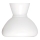Rabalux - Ersatzglas für Kronleuchter E27 Ø 23,5 cm Weiß