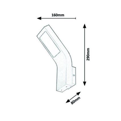 Rabalux - LED-Außenwandleuchte LED/9W/230V IP44