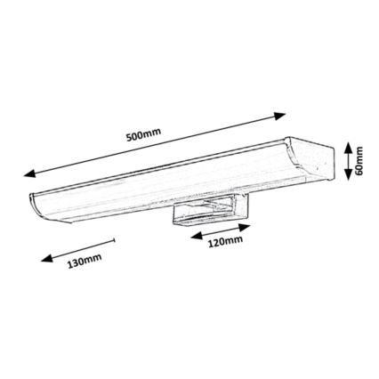 Rabalux - LED Badezimmerspiegelbeleuchtung LED/7,5W/230V IP44
