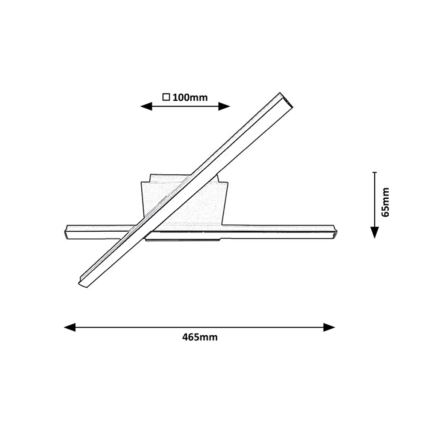 Rabalux - LED-Deckenleuchte 2xLED/14W/230V