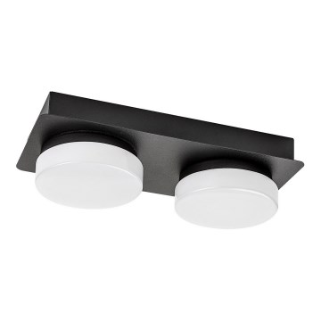 Rabalux - LED Deckenleuchte für Badezimmer 2xLED/5,5W/230V IP44 schwarz
