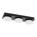 Rabalux - LED Deckenleuchte für Badezimmer 3xLED/6W/230V IP44 Schwarz