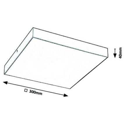 Rabalux - LED-Deckenleuchte LED/24W/230V 3000-6000K IP44 weiß