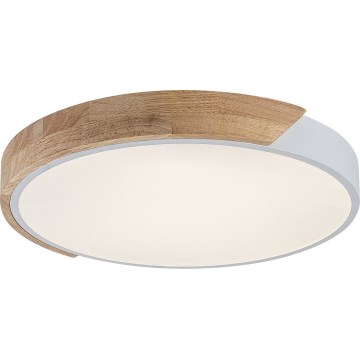 Rabalux - LED-Deckenleuchte LED/24W/230V 3000K weiß/Eiche Ø 61 cm