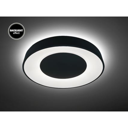 Rabalux - LED Dimmbare Deckenleuchte LED/38W/230V schwarz + RC 3000-6500K