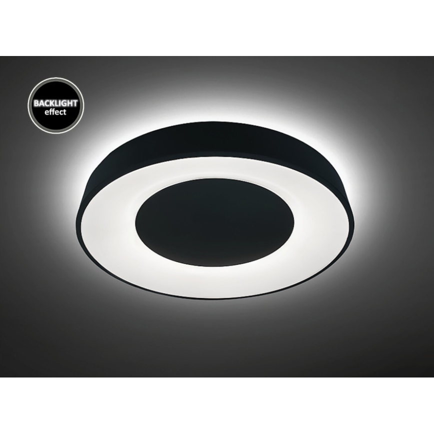 Rabalux - LED Dimmbare Deckenleuchte LED/38W/230V schwarz + RC 3000-6500K