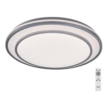 Rabalux - LED dimmbare Deckenleuchte LED/40W/230V 3000-6500K silber + Fernbedienung