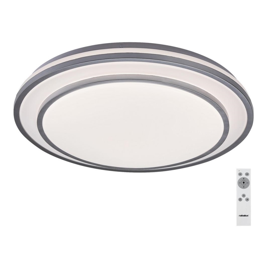 Rabalux - LED dimmbare Deckenleuchte LED/40W/230V 3000-6500K silber + Fernbedienung