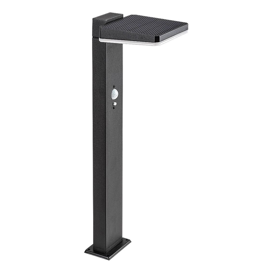 Rabalux - LED dimmbare solarbetriebene Außenleuchte mit Sensor LED/4,4W/3,7V IP54 Anthrazit 2200 mAh