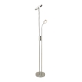 Rabalux - LED dimmbare Stehlampe LED/18,5W/230V + LED/4,5W mattchrom