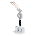 Rabalux - LED-dimmbare Tischlampe mit Ventilator und Display LED/7W/5V 3000/4000/6500K