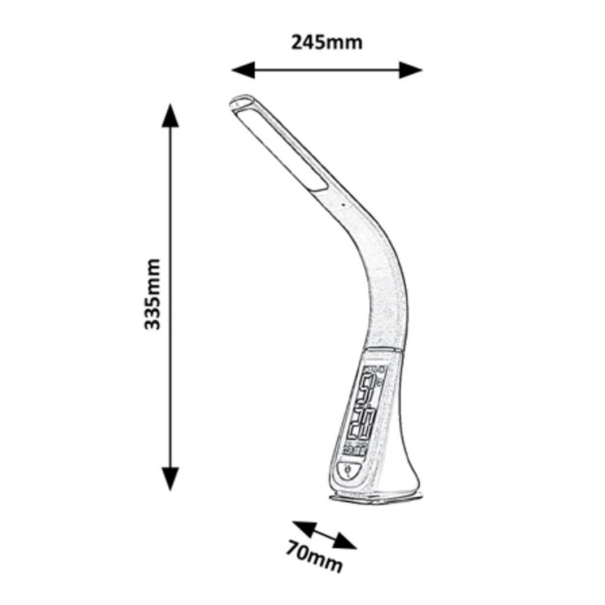 Rabalux - LED Dimmbare Touch-Tischleuchte LED/5W/230V weiß