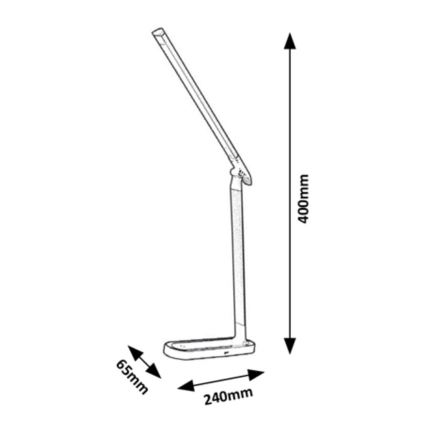 Rabalux - LED Dimmbare Touch-Tischleuchte LED/7W/230V schwarz