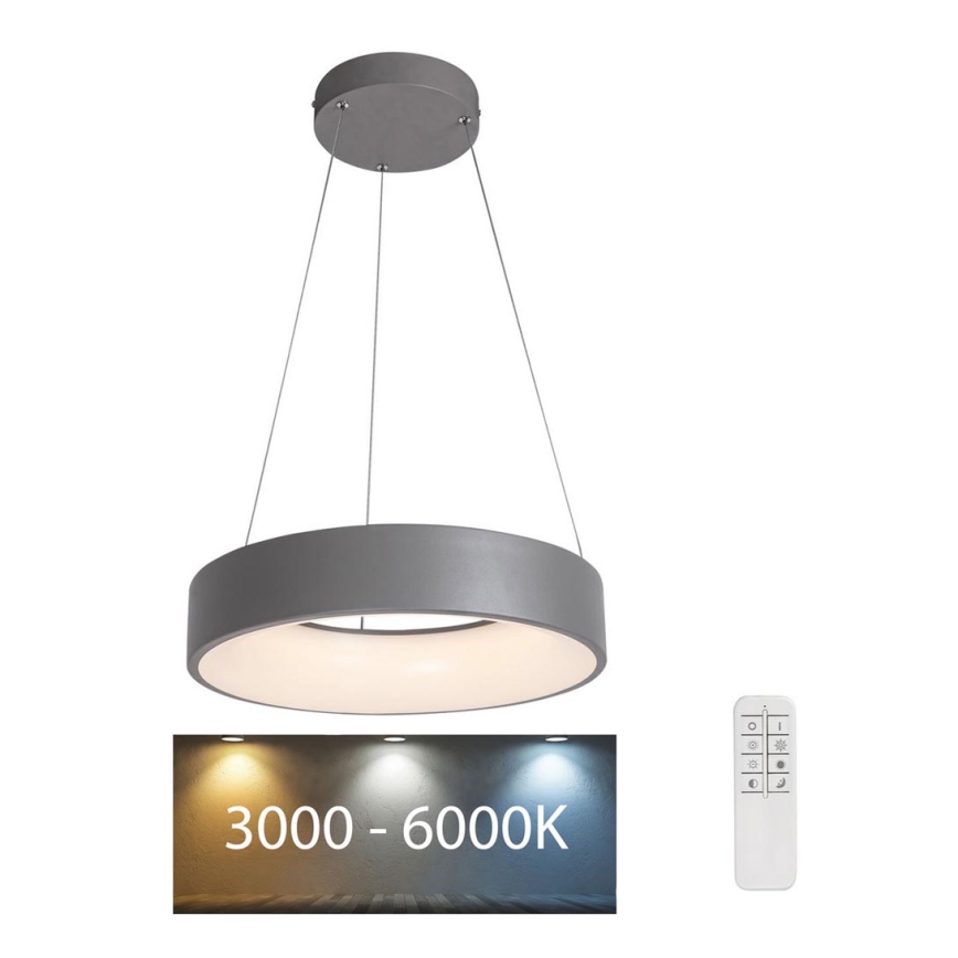 Rabalux - LED Dimmbarer Kronleuchter an Schnur LED/24W/230V rund + FB 3000-6000K