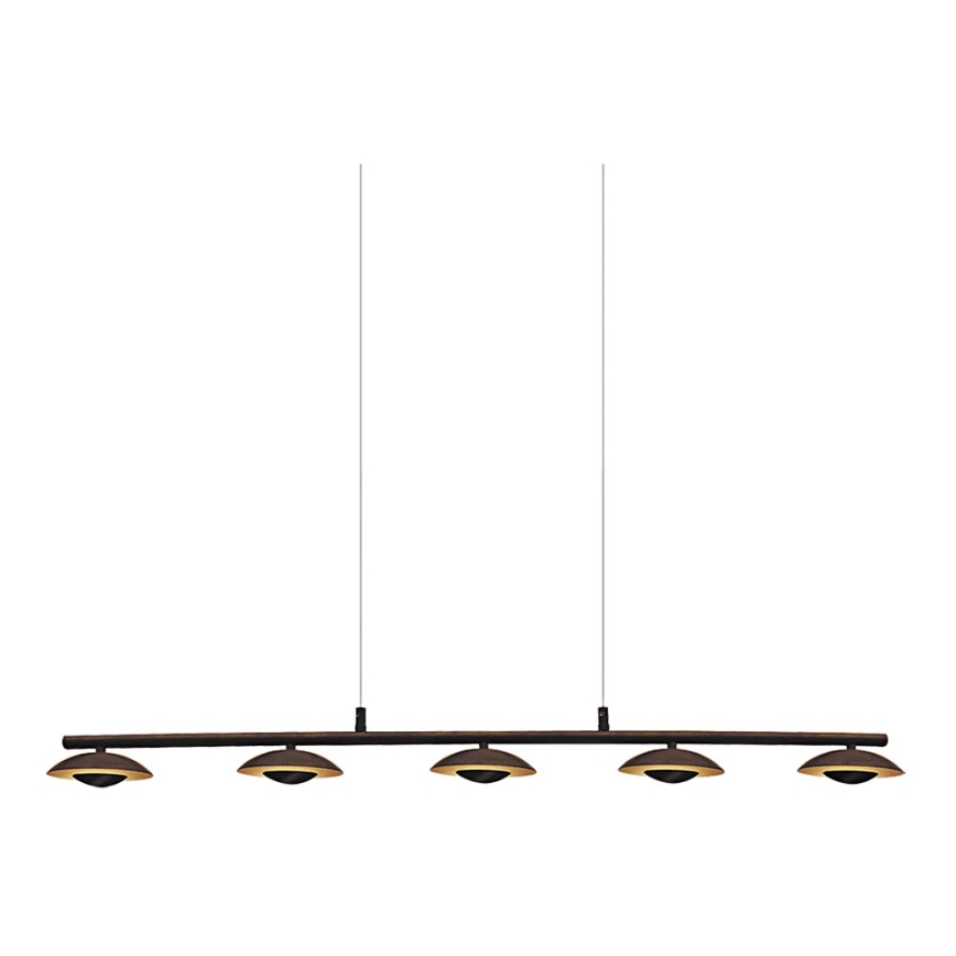 Rabalux - LED Kronleuchter 5xLED/5W/230V braun