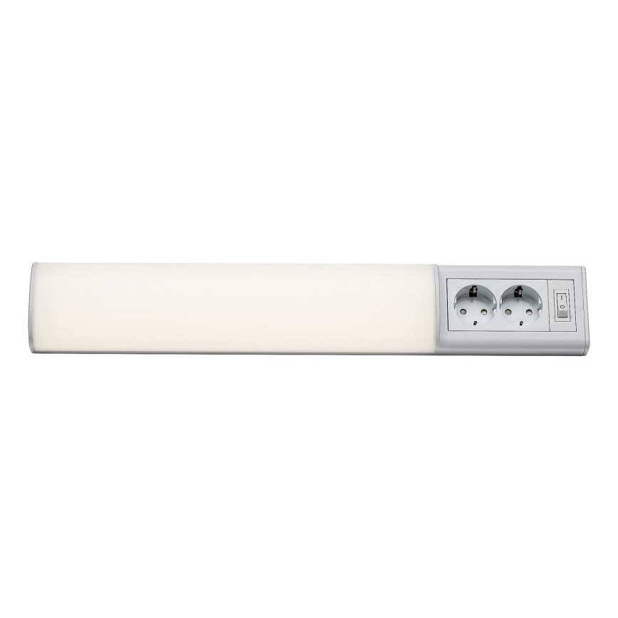 Rabalux - LED-Küchenunterbauleuchte mit 2 Steckdosen LED/10W/230V 4000K 50 cm weiß