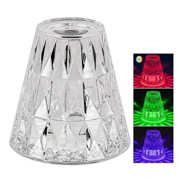 Rabalux - LED RGB Dimmbare, aufladbare Tischleuchte LED/2W/5V 3000K