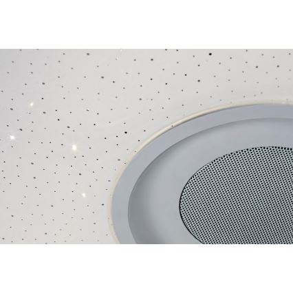 Rabalux - LED RGB dimmbare Deckenleuchte mit Lautsprecher LED/18W/230V 3000-6000K Bluetooth + Fernbedienung 36,5x36,5 cm