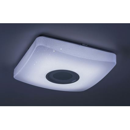 Rabalux - LED RGB Dimmbare Deckenleuchte mit Lautsprecher LED/18W/230V + FB