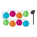 Rabalux - LED Solar-Lichterkette 8xLED/0,48W/1,2V 4,3 m IP44 600 mAh