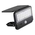 Rabalux - LED Solar-Wandleuchte mit Sensor LED/7W/3,7V IP54 Schwarz 3000 mAh