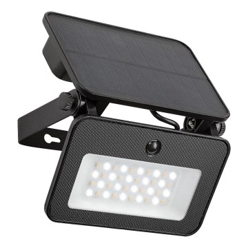 Rabalux - LED-Solarstrahler mit Sensor LED/6W/3,7V 3000/4000/6500K IP65