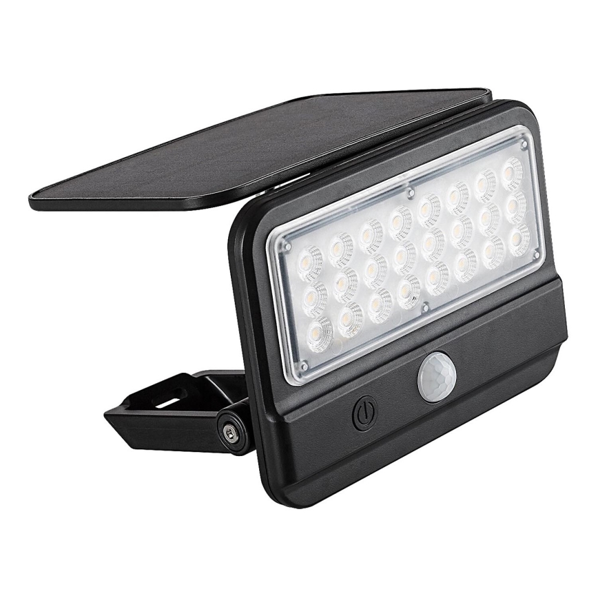 Rabalux - LED-Solarwandleuchte mit Sensor LED/7W/3,7V IP54 schwarz 3000 mAh
