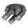 Rabalux - Strahler ZIRCON 3xGU10/5W/230V