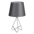 Rabalux - Tischlampe 1xE14/40W/230V grau/glänzendes Chrom