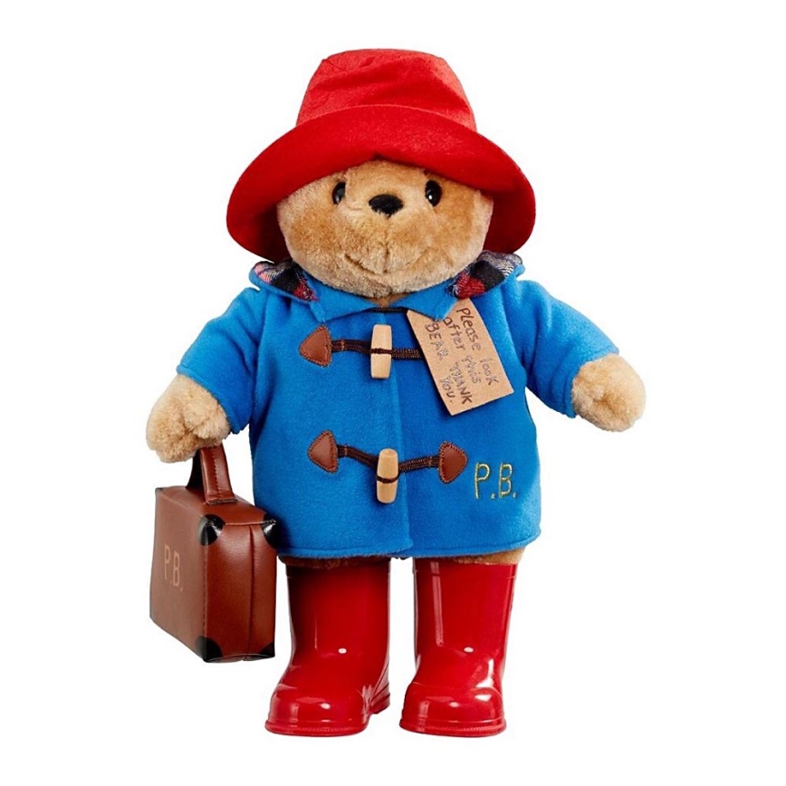 Rainbow - Teddybär Paddington mit Schuhen und Koffer