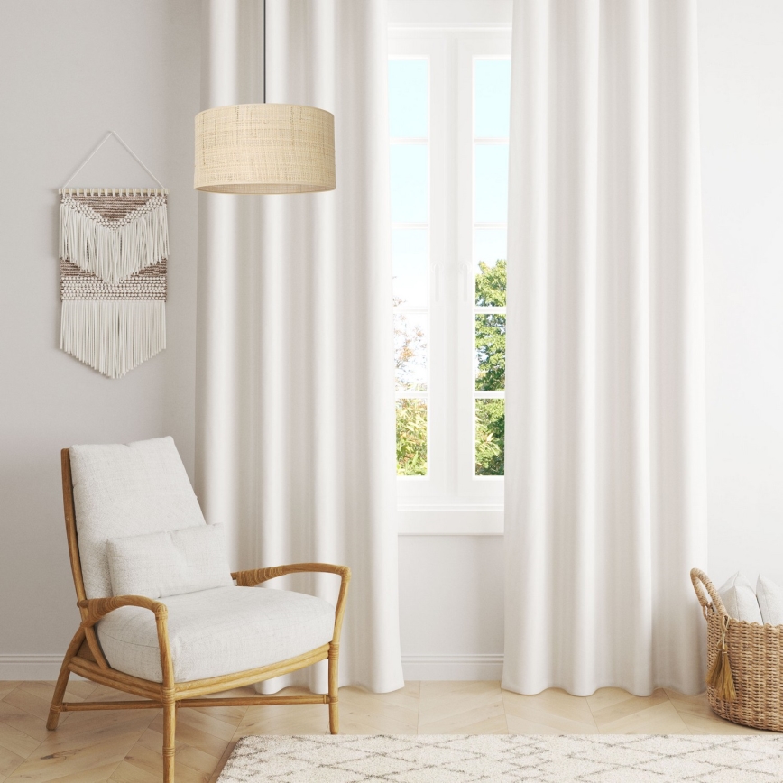 Deckenleuchte an Kabel RATTAN 1xE27/60W/230V Ø 40 cm Rattan
