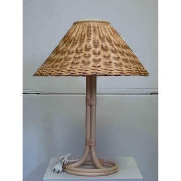 Rattan Tischleuchte E27/60W/230V