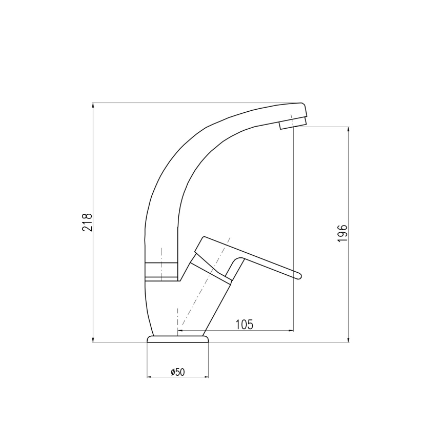 RAV Slezák CO106.0/2 - Spültischarmatur COLORADO 21,8 cm, hochglänzender Chrom