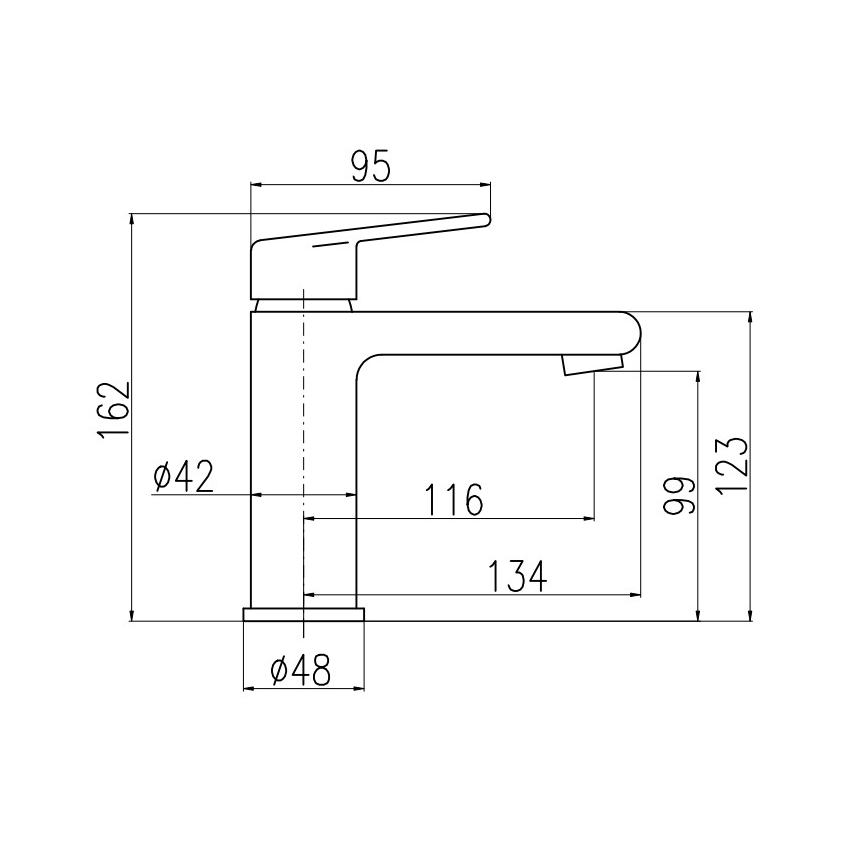 RAV Slezák CO128.0Z - Waschtischarmatur COLORADO 16,2 cm, glänzendes Gold