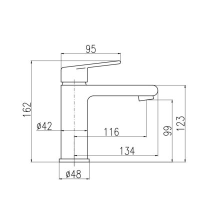 RAV Slezák CO129.0 - Waschtischarmatur + Ablaufgarnitur COLORADO 16,2 cm Hochglanz-Chrom