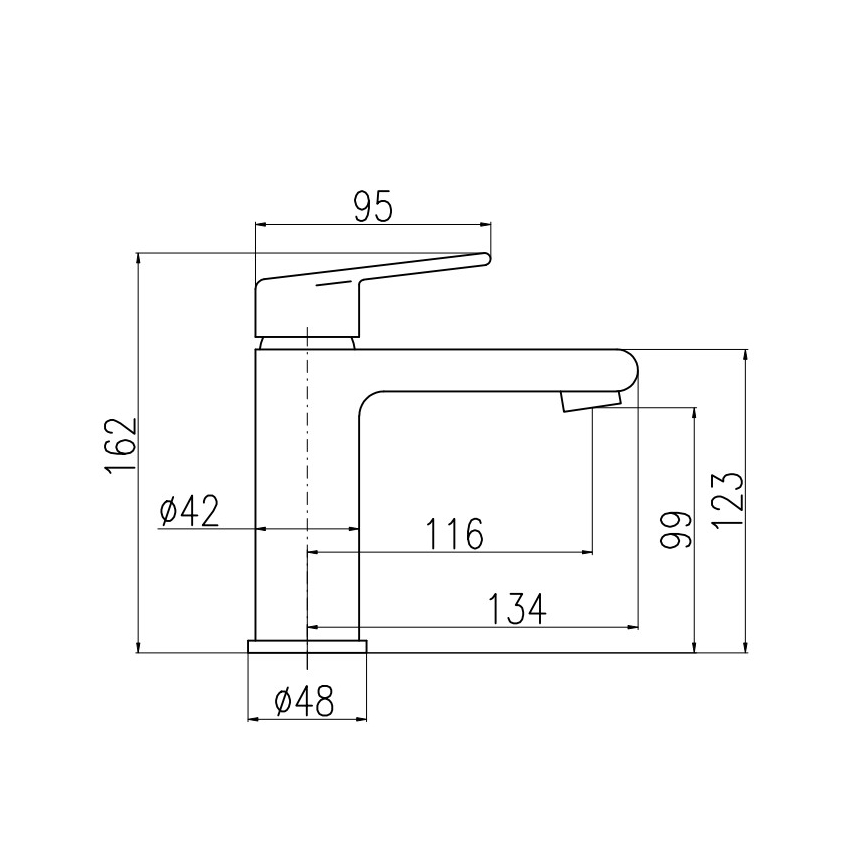 RAV Slezák CO129.0 - Waschtischarmatur + Ablaufgarnitur COLORADO 16,2 cm Hochglanz-Chrom