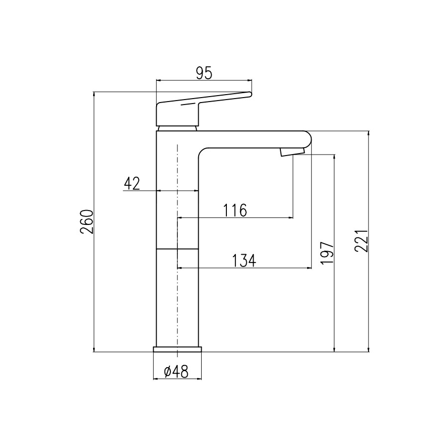 RAV Slezák CO130.0CMATZ - Waschtischarmatur COLORADO 26 cm schwarz/gold