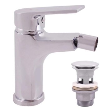 RAV Slezák CO145.0 - Bidet-Armatur + Ablaufgarnitur COLORADO 14,3 cm Hochglanz-Chrom