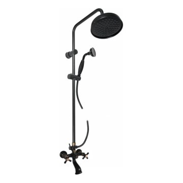 RAV Slezák MK159.5/7CMATSM - Badewannenset mit Wannenarmatur MORAVA RETRO schwarz/messing